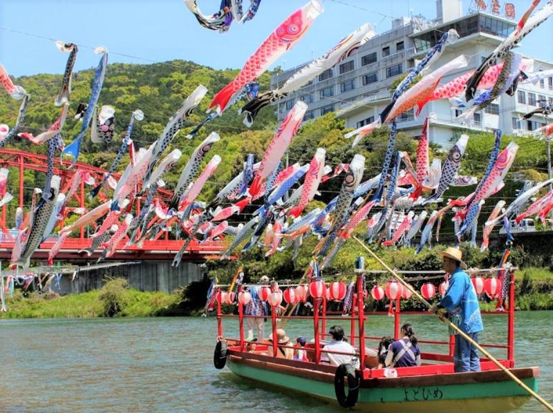 【第４５回】川上峡春まつり　観光屋形船「よどひめ号」運航！